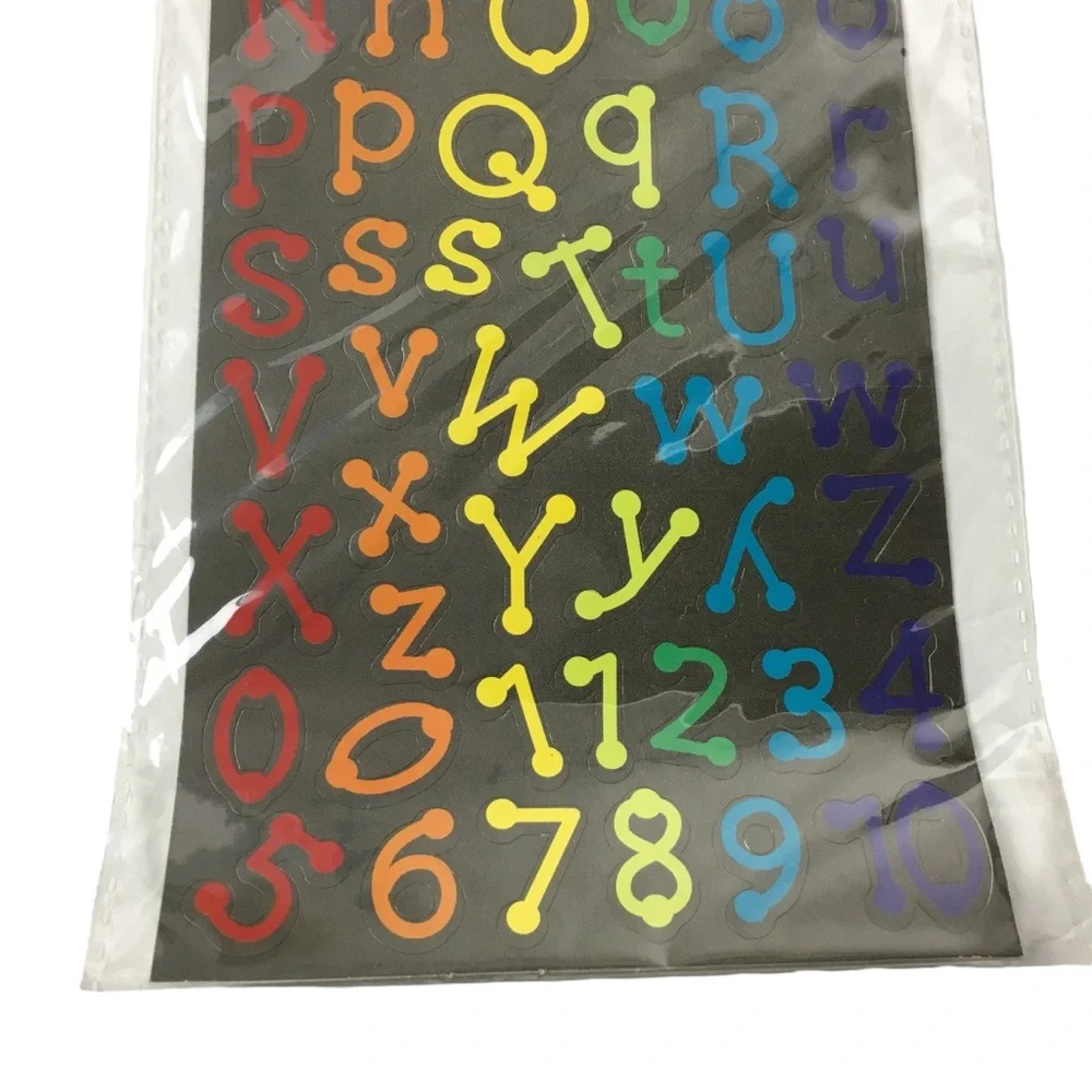 Alphabet Rainbow Stickers 4 Sheets 316 Total Homeschool Uppercase Lowercase NEW